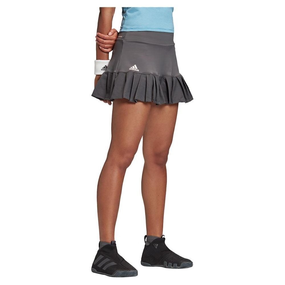 ADIDAS Primeblue Tennis Skort Grey with blue under shorts, Size Medium